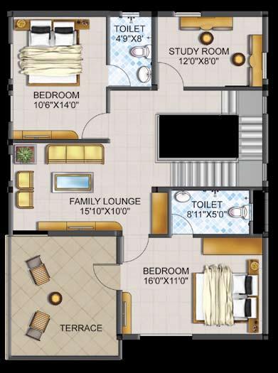 Area Statement for WEST FACING PLOTS Plot No 05-09 Size 38 9 X61 Plot Area Ground Floor * Portico First Floor Staircase Headroom Total Area SBA # 2363.