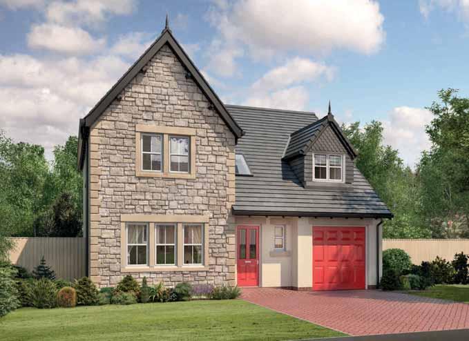 THE WARWICK 4 Bedroom Detached House with Integral Garage Approximate square footage: 1,402 sq ft GROUND