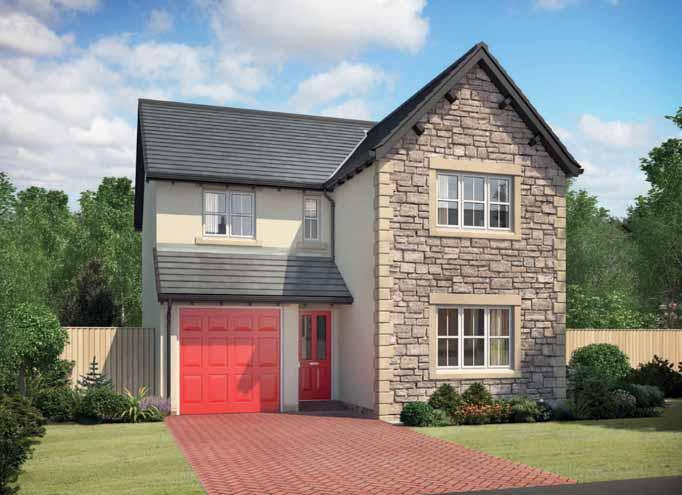 THE DURHAM 4 Bedroom Detached House with Integral Garage Approximate square footage: 1,335 sq