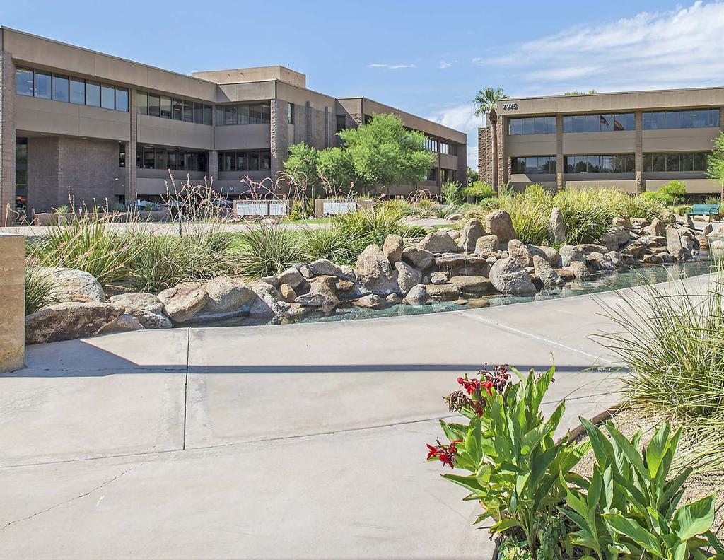 BUILDING FEATURES Two recently renovated office buildings in this well known office park. More than 251,000 SF of Office Space. Immediate access to Loop 101. Great Parking!! 4.25/1,000 SF.