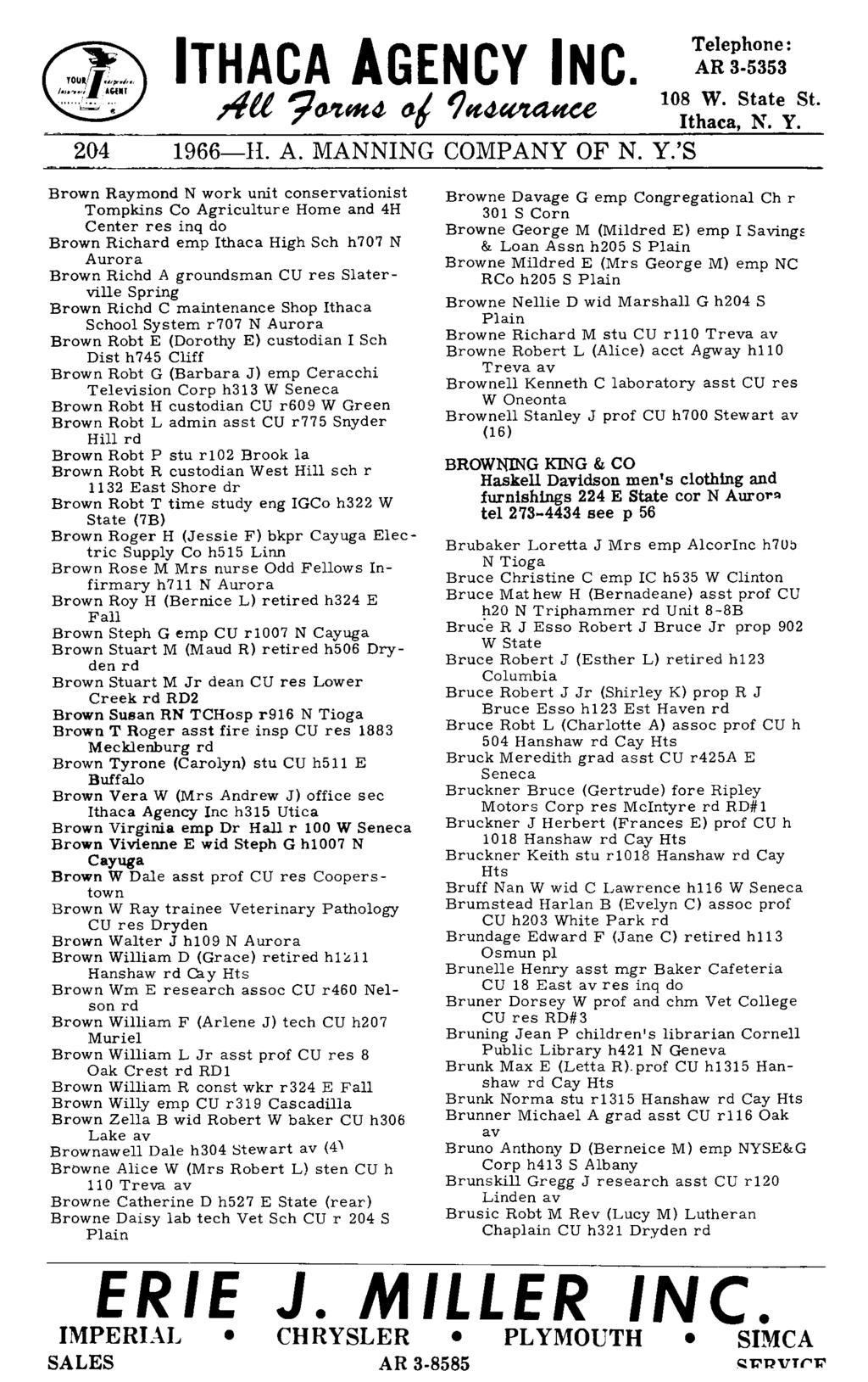 204 1966-H. A. MANNING COMPANY OF N. Y.