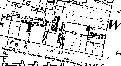 Figure 2 Ordnance Survey Plan, 1853 The most southern of the three tenements, which later contained the Old Corn Exchange, was leased to a tailor, John Scoles, by the late 1500s and in 1611 the lease