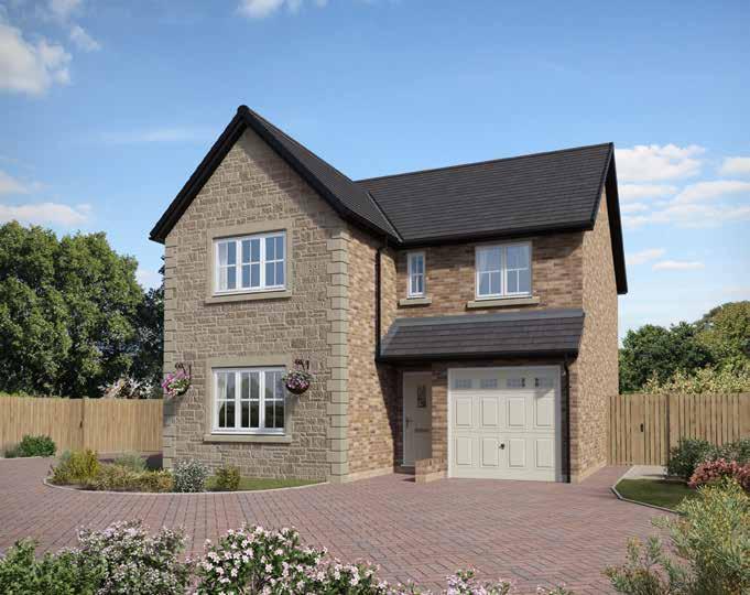 The Durham The Telford 4 Bedroom Detached with Integral Single Garage Approximate square