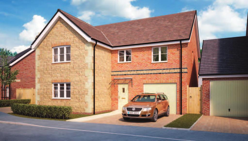 The Fyfield a four bedroom two storey house (Plots 24, 25, 37, 39, 43, 46, 47, 52 and 61) Kitchen / dining area Garage 3.75 max x 3.15 max 12'-3" max x 10'-4" max Living room Living room 4.45 max x 4.