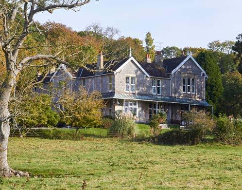 The estate grounds include gardens, woodlands and agricultural land currently used for grazing.