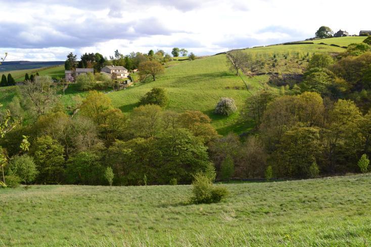 The property occupies a roadside position and enjoys stunning views over its (1.12 acre paddock) and beyond.