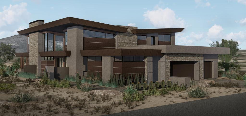 THE PALO VERDE MOUNTAIN MODERN 4,190-6,345 SQUARE FEET LOTS [4, 5, 6, 7, 9, 10, 11, 14, 16, 17, 22, 23, 24, 27, 30] 2018 Cullum Homes floorplans and elevations are copyrighted.