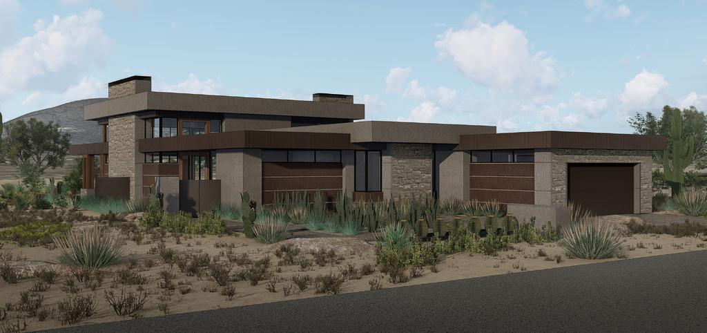 THE PALO VERDE - MODERN 4,190-6,345 SQUARE FEET LOTS [4, 5, 6, 7, 9, 10, 11, 14, 16, 17, 22, 23, 24, 27, 30] 2018 Cullum Homes floorplans and elevations are copyrighted.