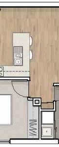 LEVEL TWO APARTMENT 8 ENTRY KITCHEN FR 3.1m x 3.5m P DINING/ LIVING 8.5m x 3.7m TERRACE 22m² BED 02 3.0m x 3.