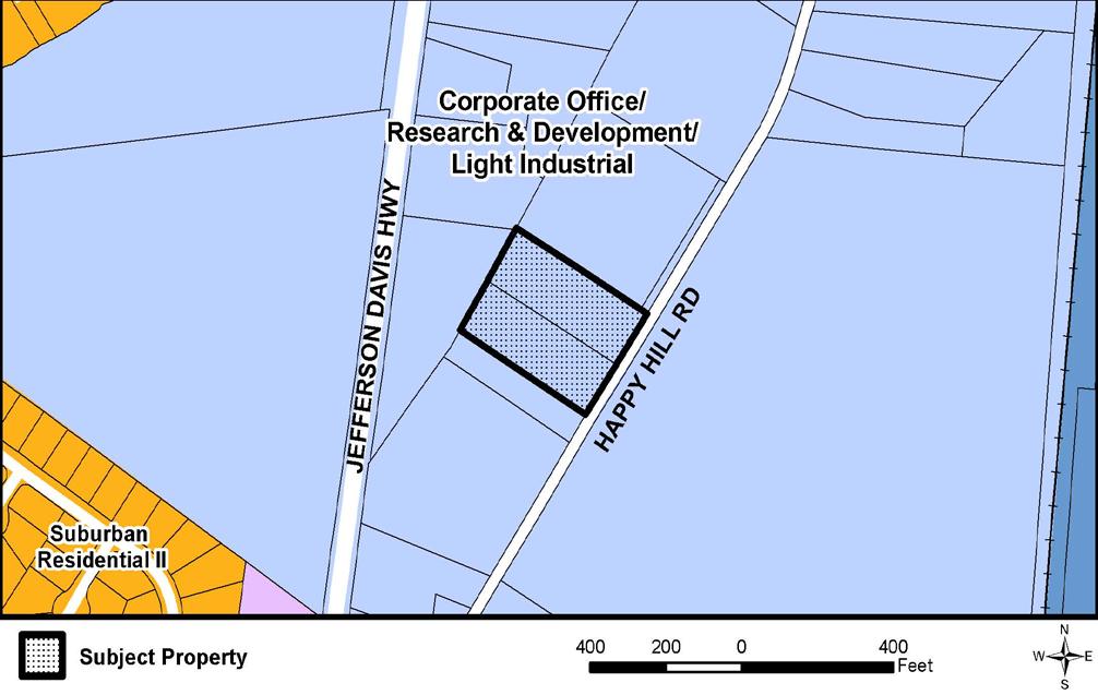 Map 2: Comprehensive Plan Classification: CORPORATE OFFICE/RESEARCH AND DEVELOPMENT/LIGHT INDUSTRIAL The designation suggests the property is appropriate for corporate