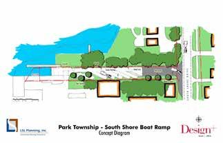 Southside Plan Concepts Figure 31 Lake Access. The existing public boat launch off South Shore Drive, just east of Har rington Avenue, provides access to Lake Macatawa (See Figure 31).