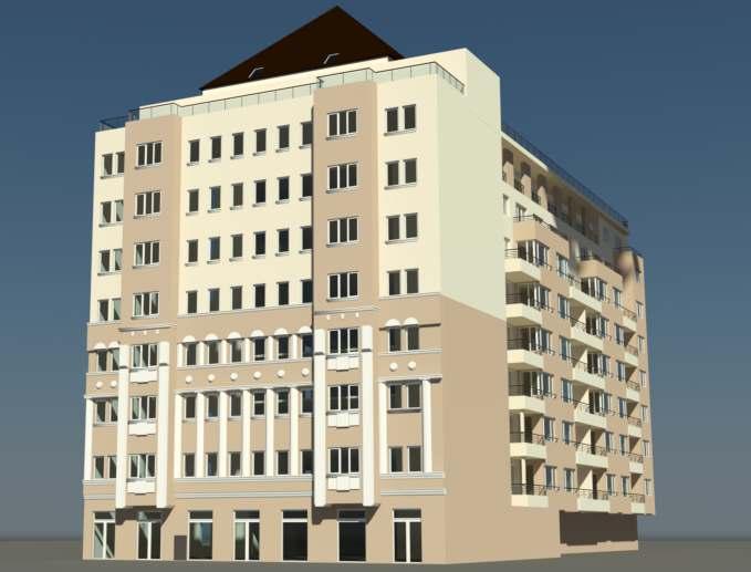 000 m² Turn-key construction of Ferdinand Residence in the downtown Bucharest.