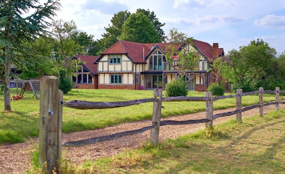 Bramley House West Horsley Surrey A substantial country house completed in 2014 set in 12 acres with equestrian facilities and direct