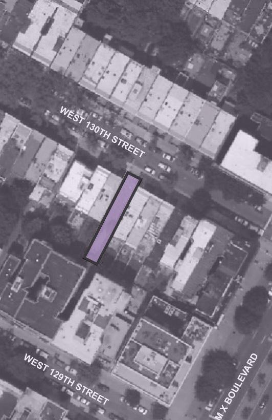 West 130th Street Borough: Manhattan Block/Lot: 1914/40 Lot Area: 1,665 sq. ft.* Lot Frontage: 17 ft.