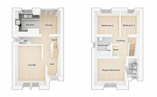 x 10-8 ] Bedroom 2: 2821 x 2810 [9-3 x 9-3 ] Bedroom 3: 2131 x 2820 [7-0 x 9-3 ] 3 Bedroom Semi-Detached or Link Terrace with Driveway