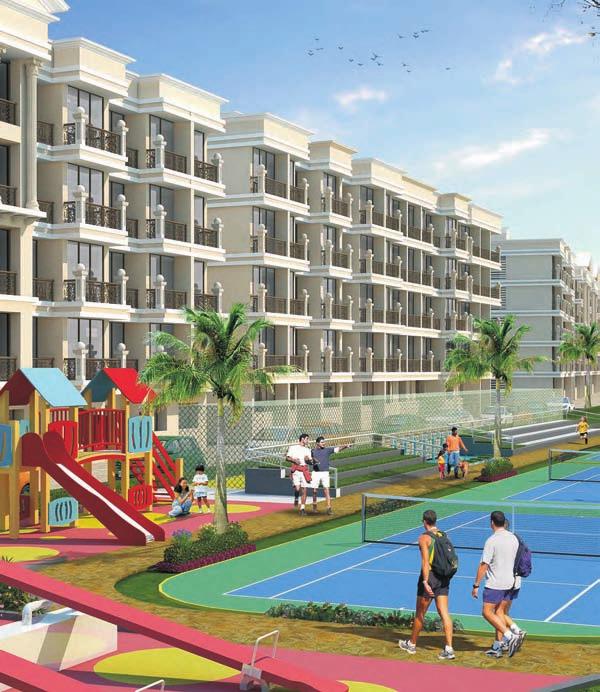amenities Surrounded by the beauty of nature, Sanghvi Golden City is designed to give you unmatched comforts of an ultra-modern city.the township provides all modern amenities for an easy living.