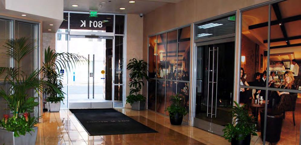 Convenient access to over ±1,200 employees in the building SUITE 100 ±12,650 SF Divisible Access from both the lobby & K