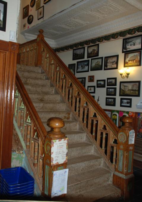 staircase, first floor, Rebecca S.