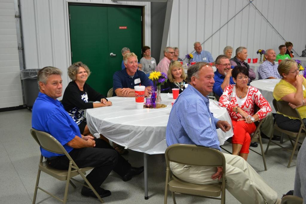 Class of 1966 with their guests: (L-R) honorary BHS alumnus Jim Nelson, Glenda