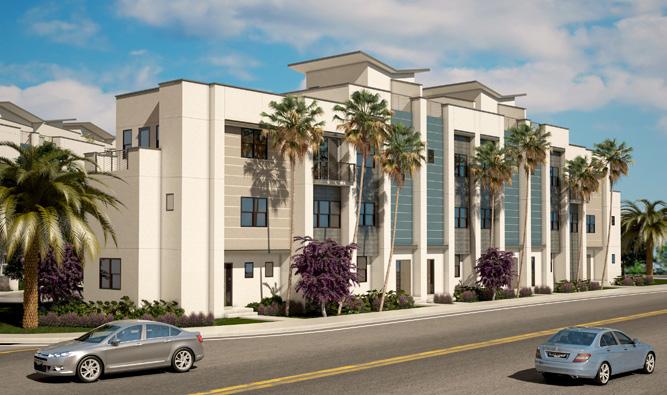 beaches in the area. The Artisan on Main will only offer 37 luxury townhomes ranging in size from 1,857 to 2,690 square feet.