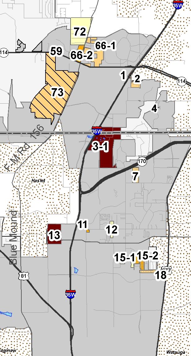 City-Initiated Annexation Full-Purpose Annexation Dirks Road right-of-way Area 3-1 Area 13