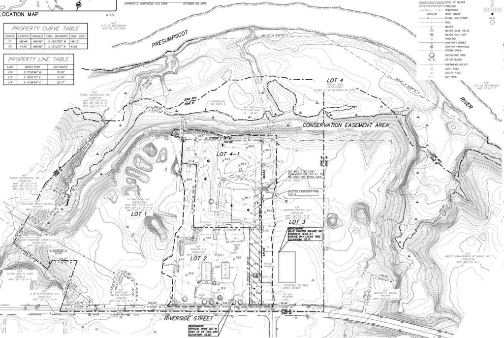 Figure4: Draft subdivision plat, showing site (Lot 4-1) IV.