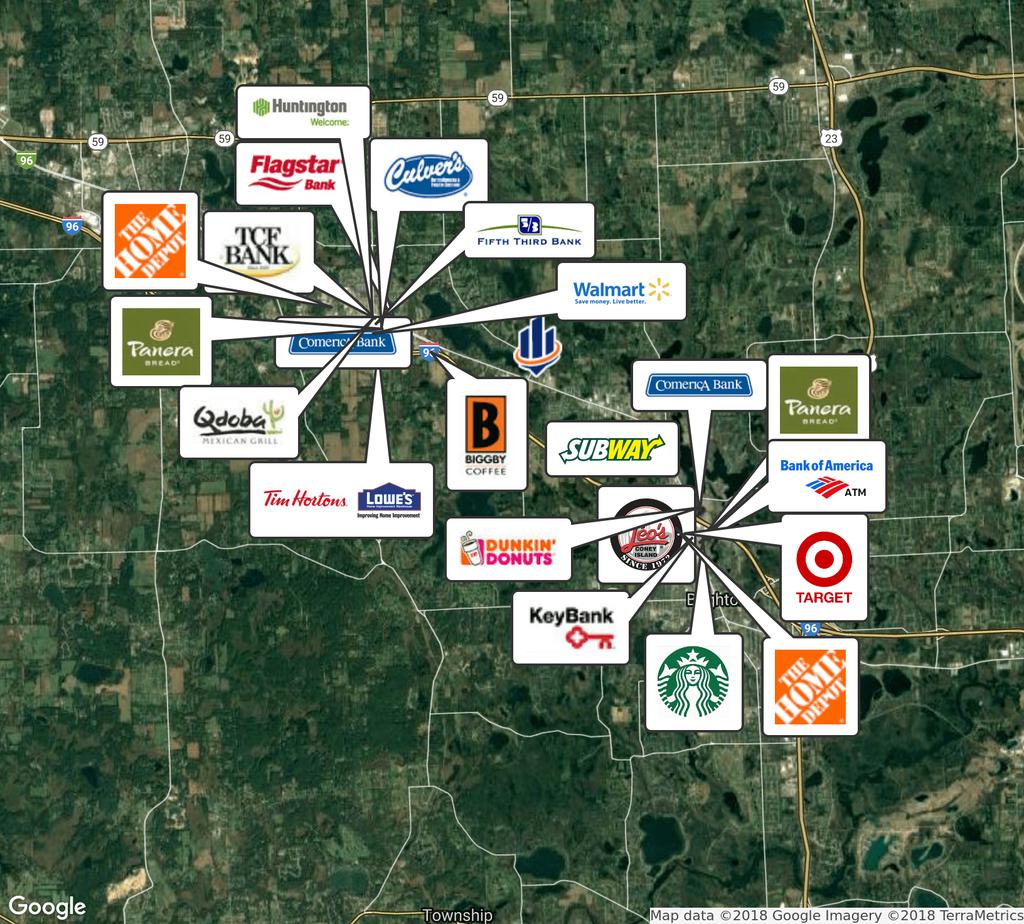 Retailer Map TOWN CENTER BUILDING 6241 GRAND RIVER RD,