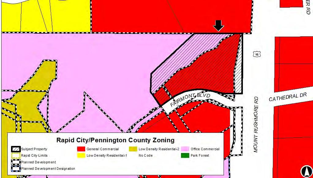 Subject Property and Adjacent Property Designations Existing Zoning Comprehensive Plan Existing Land Use(s) OC - PD UN Void of