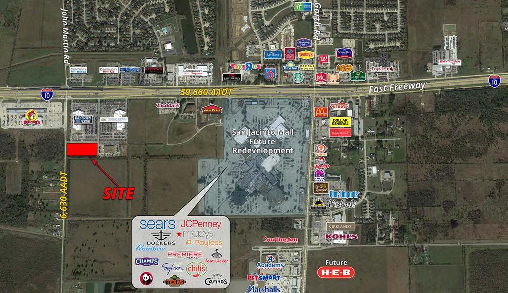 MARKETING PACKAGE FOR SALE FOR LEASE +/-5.8 Acres in Baytown Louetta Creek Plaza John Martin Road Baytown, TX 4660 Louetta Road Spring, TX Overview AVAILABLE +/- 5.