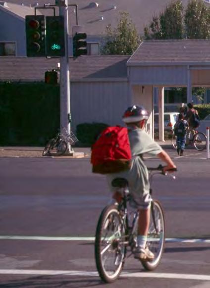 Bike Signals At unusual intersections, bike- specific signals can be used to provide a specific phase to bicyclists Note: Bike signals are