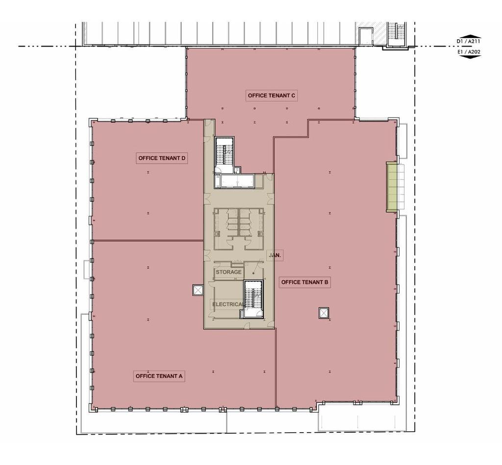 OFFICE SPACE Conceptual Floor Plans 2 nd & 3 rd Floors Parking Garage Winchester Street Douglas Street William