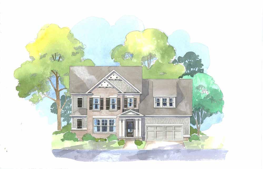 Oakmont Meadow Grove Elevation G 2927 Sq. Feet 4 Bedroom / 3.5 Bath Need more living room? A sunroom gives you a naturally lit exterior room that brings the beauty of the outside in.
