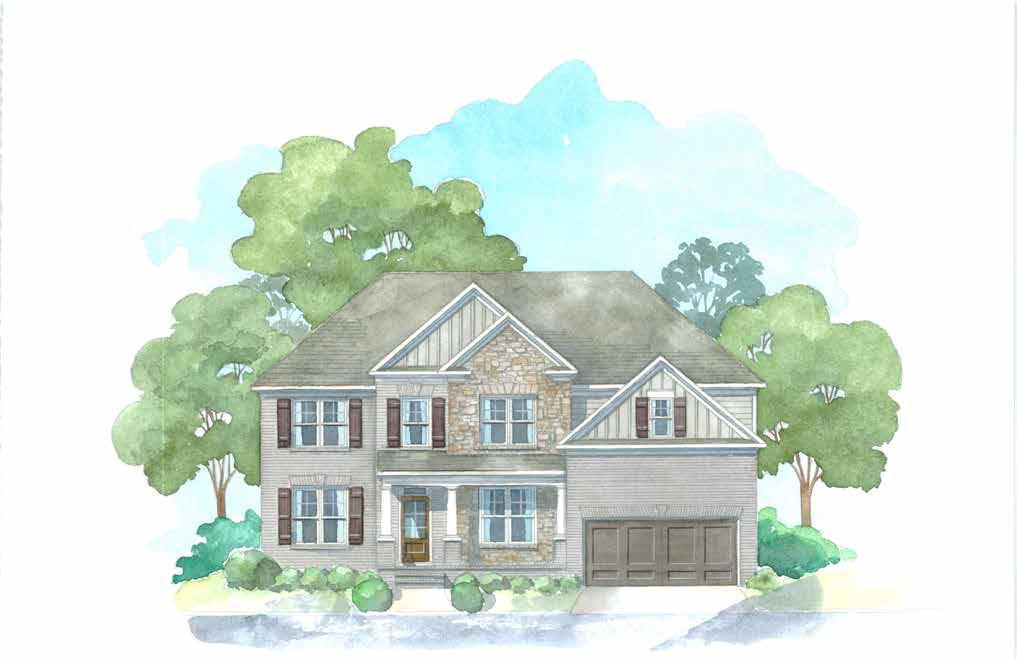 Orchid Meadow Grove Elevation G 3326 Sq. Feet 5 Bedroom / 3 Bath A cozy keeping room lets guests and family be part of the kitchen experience while providing a relaxing retreat space as well.