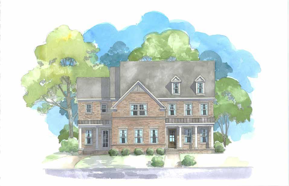 Sterling River Edge Elevation F 3762 Sq. Feet 5 Bedroom / 4.5 Bath A keeping room lets guests and family be part of the kitchen experience in a comfortable space to relax.