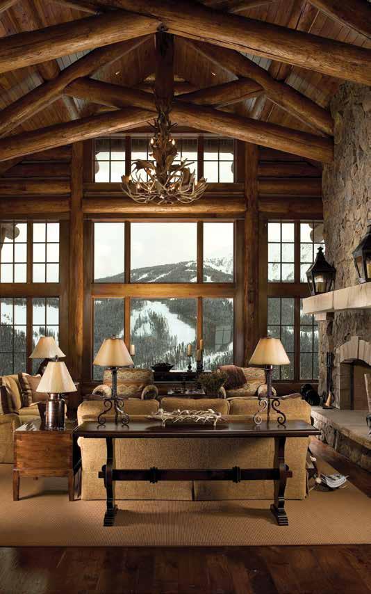 GREAT ROOM BIG SKY RIDGE 320 MOOSE HAVEN - 4 FOXTAIL PINE ROAD Situated beneath the impressive stature of Lone Peak, Moose Haven 320 provides a setting so incredible you ll feel the outdoors whether