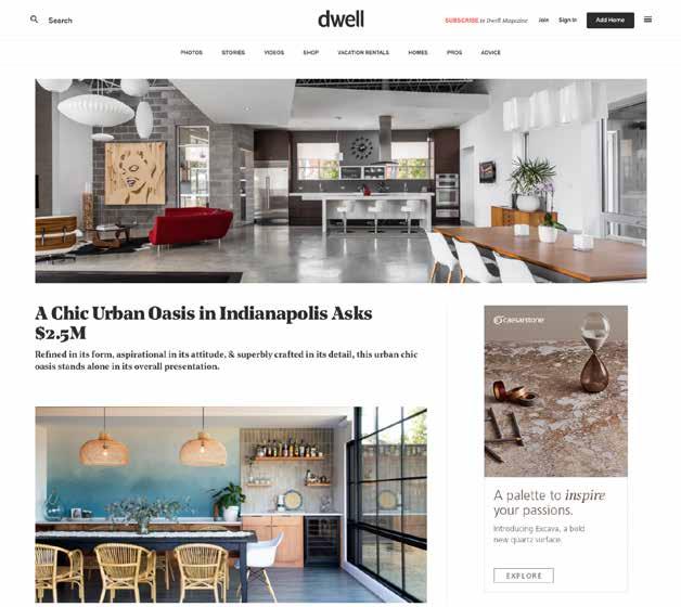 Dwell s readership through impactful creative, featuring modern homes from
