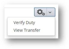 click Actions > Verify Duty to confirm the duty results.