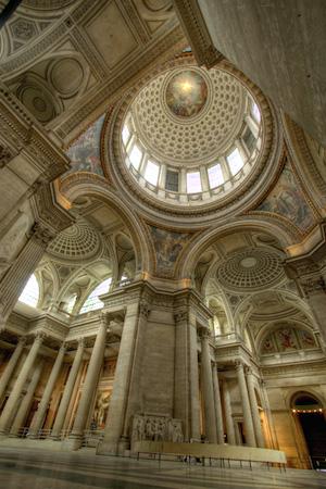 transformation of 1791, it was reconsecrated as a church under Napoleon in 1806, the occasion for the addition of Antoine-Jean Gros painting of The Apotheosis of Saint Genevieve on the dome.