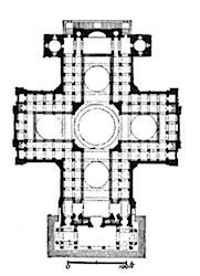 clear and logical expression of space and Plan, Jacques-Germain Soufflot, Church of Ste-Geneviève (now Le Panthéon), Paris, France,