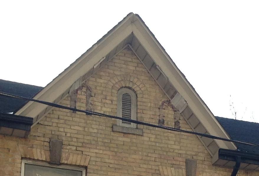 81 Shuter Street, North elevation, gable detail: showing location