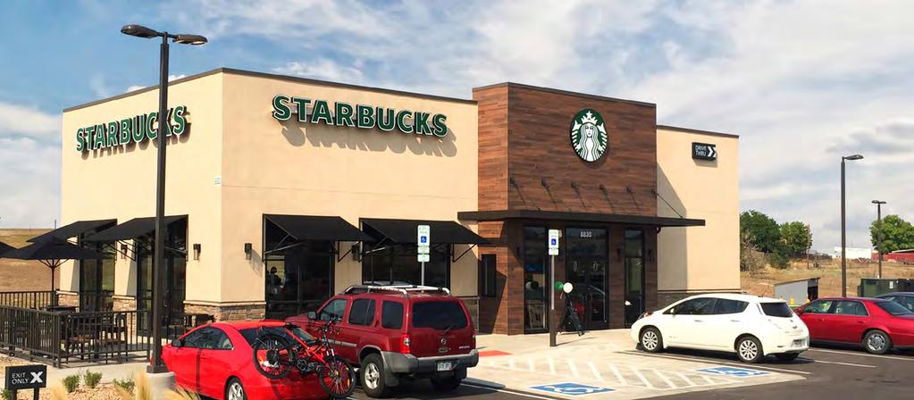 Investment Highlightsal THE OFFERING provides an opportunity to acquire a brand new construction Starbucks located in an affluent neighborhood of Arvada, Colorado that opened in August 2018.