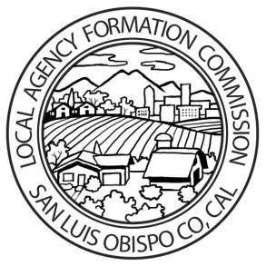 LAFCO - San Luis Obispo - Local Agency Formation Commission SLO LAFCO - Serving the Area of San Luis Obispo County COMMISSIONERS Chairman MARSHALL OCHYLSKI Special District Member TO: MEMBERS,