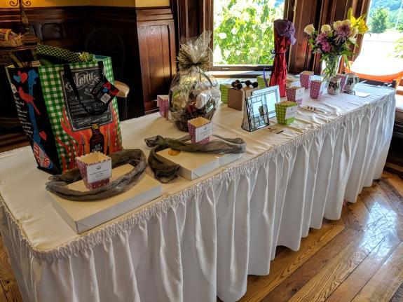 Over thirty items were offered Marilyn in the Kolton, raffle Helen theatre McClintock, tickets, Martha baseball tickets, Arboretum McMullen, membership, Jacque gift Morgan, items, and Fran Myers,