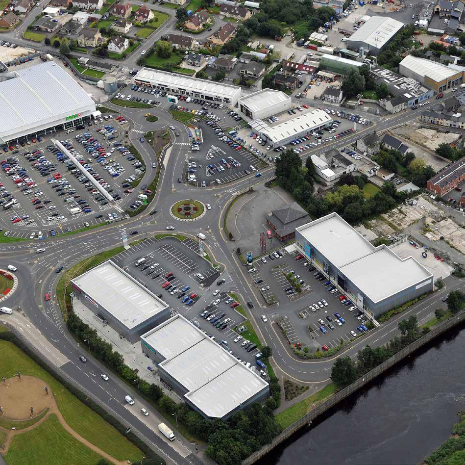 Strabane is located 16 miles south west of Londonderry and 2 miles from the Republic of Ireland border Forms part of a larger retail cluster which provides the main retailing facilities in Strabane