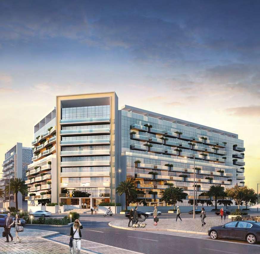 The total built-up area of Azizi Mirage 1 is over 300,000sqft, sporting a basement, ground level podium and eight floors of apartments 186 in total.