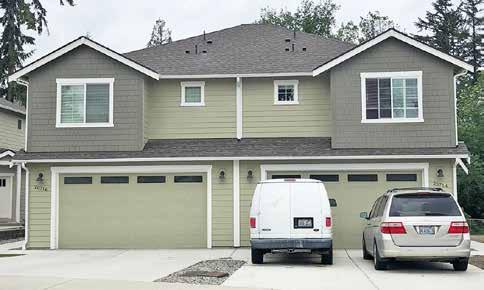 Along with large townhomes, this private community holds double car