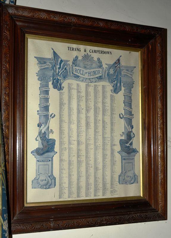 Augustus Toulmin & his 2 brothers would be remembered on the Terang & Camperdown Roll of Honour, located in the Camperdown RSL, 14 Pike Street, Camperdown, Victoria.