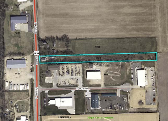 A-6-1-10 Item No. 5-4 Figure 2. Aerial of the property. Infrastructure and Utility Extension City of Lawrence water service is approximately ¼ mile from the property.