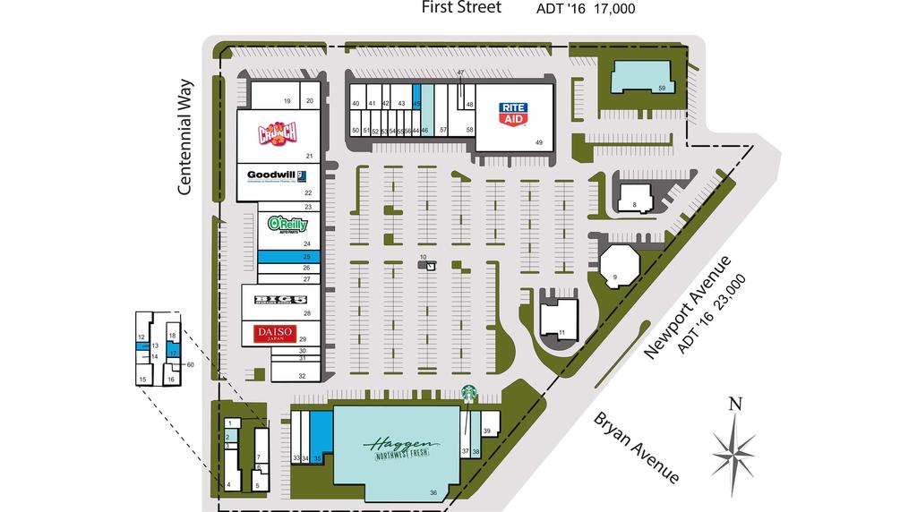 Availability Potential Availability Disclaimer: This site plan shows the approximate location, square footage, and coniguration of the shopping center and adjacent areas, and is only illustrative of