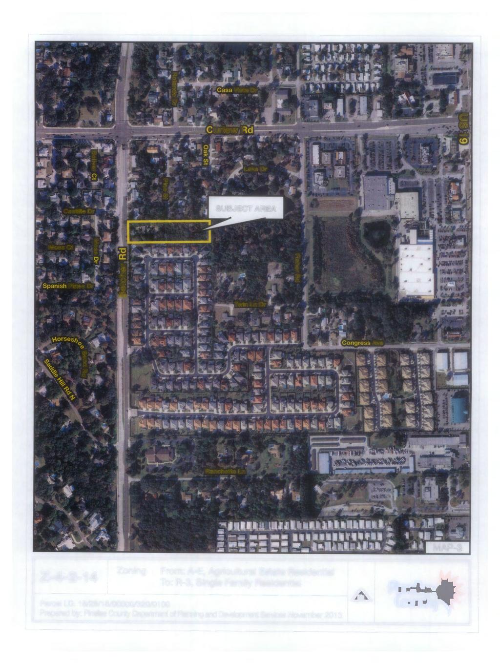 Zoning From: A-E, Agricultural Estate